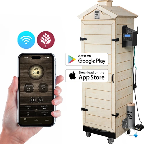 Údenáreň dragON PLYWOOD NATURE – bezrámová, modulárna, s Wi‑Fi ovládaním, 320 l