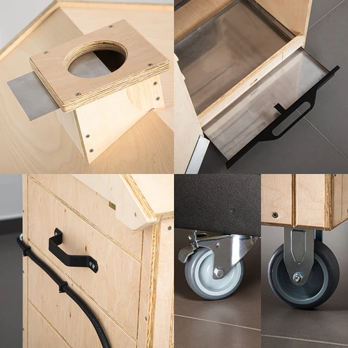 Údenáreň dragON PLYWOOD NATURE – bezrámová, modulárna, s Wi‑Fi ovládaním, 320 l - 6