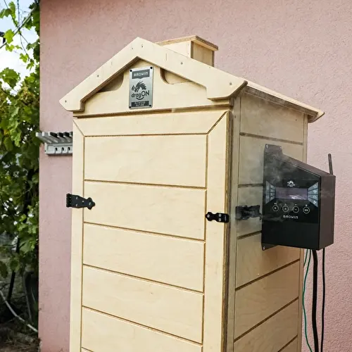 Údenáreň dragON PLYWOOD NATURE – bezrámová, modulárna, s Wi‑Fi ovládaním, 320 l - 9