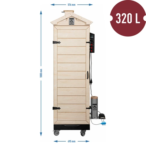 Udiareň dragON PLYWOOD NATURE – bezrámová, modulárna, s digitálnym ovládačom, 320 l - 8