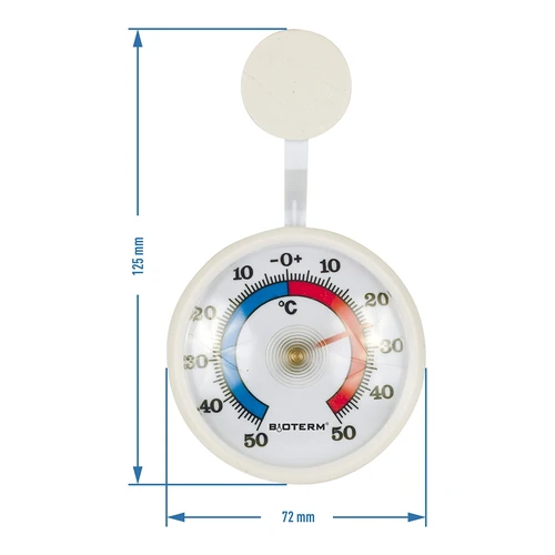 Univerzálny teplomer, samolepiaci (-50°C do +50°C) Ø 7,2cm - 2