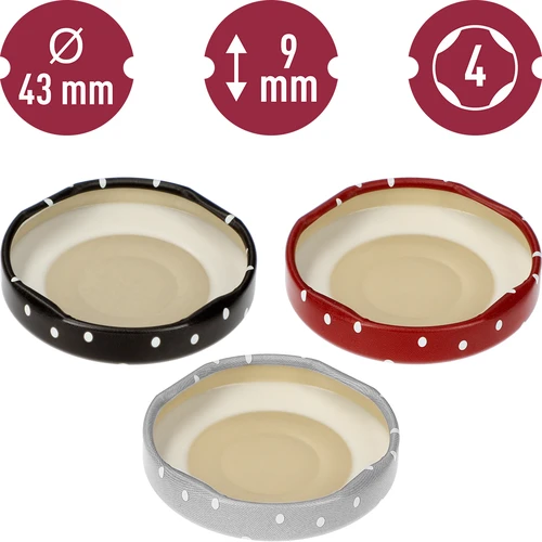 Uzáver fi 43 mm bodky mix - 10 ks. - 10