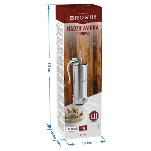 Vertikálna plnička na klobásy 3 kg - 10