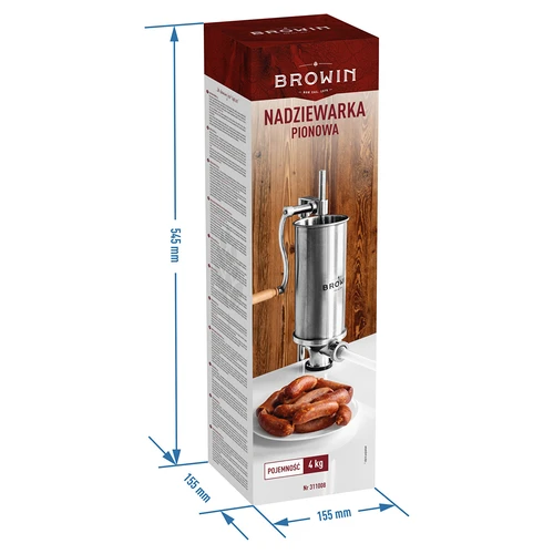 Vertikálna plnička na klobásy 4 kg - 11