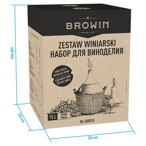 Vinárska súprava 15 L so skleneným balónom - 12