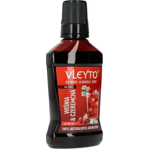 VLEYTO Čerešňa & Čremcha – chuťová esencia s prírodnými arómami, 250 ml - 3