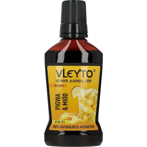 VLEYTO Dulovec & Med – chuťová esencia s prírodnými arómami, 250 ml