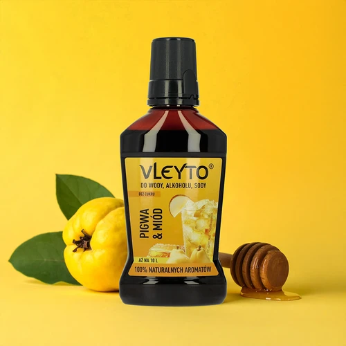 VLEYTO Dulovec & Med – chuťová esencia s prírodnými arómami, 250 ml - 4