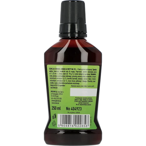 VLEYTO Mäta & Jablko – chuťová esencia s prírodnými arómami, 250 ml - 2