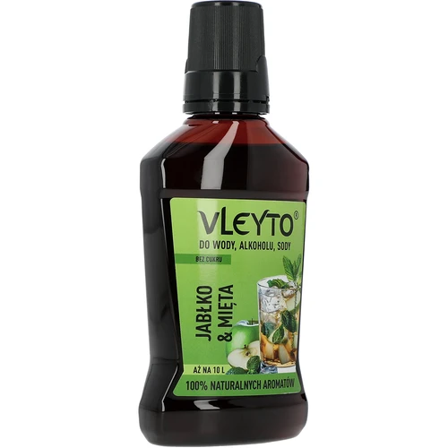 VLEYTO Mäta & Jablko – chuťová esencia s prírodnými arómami, 250 ml - 3