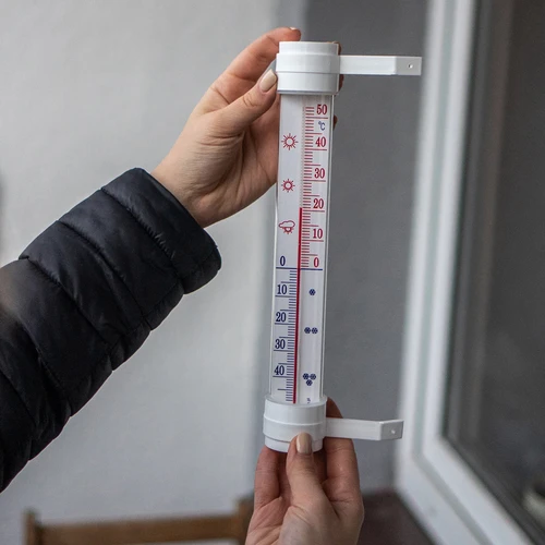 Vonkajší teplomer (-50°C do +50°C) 23cm mix, slovenská výroba - 3