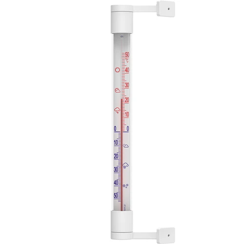 Vonkajší teplomer biely (-50°C do +50°C) 22cm