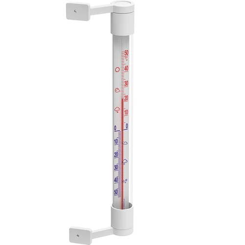 Vonkajší teplomer biely (-50°C do +50°C) 22cm - 2
