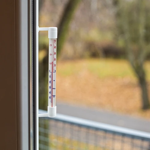 Vonkajší teplomer biely (-50°C do +50°C) 22cm - 6