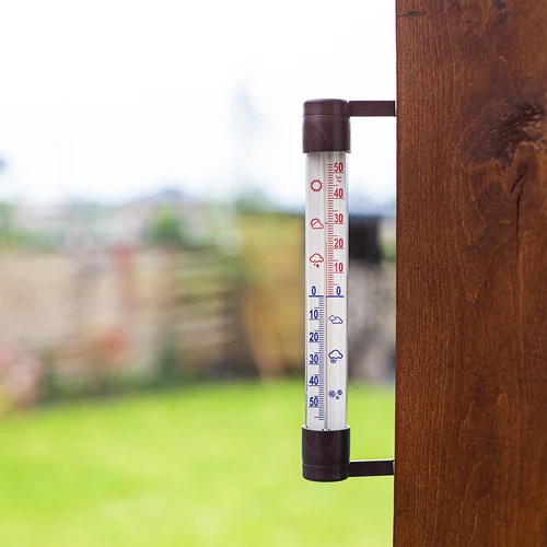 Vonkajší teplomer hnedý (-60°C do +50°C) 23cm - 2