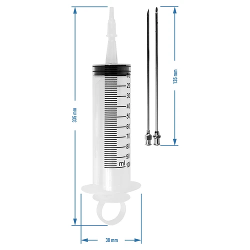 Vstrekovač 100 ml + 2 ihly - 10