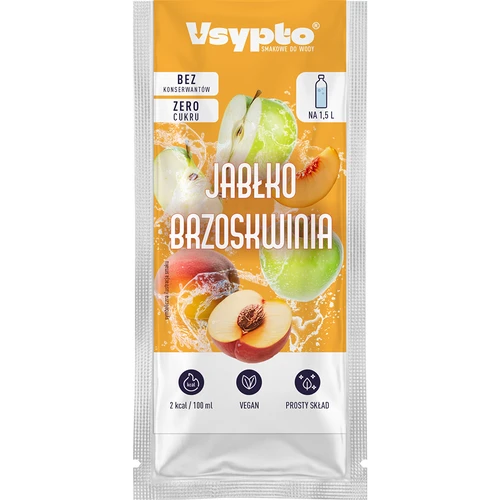 Vsypto Jablko Broskyňa - balenie 15×9 g - 5