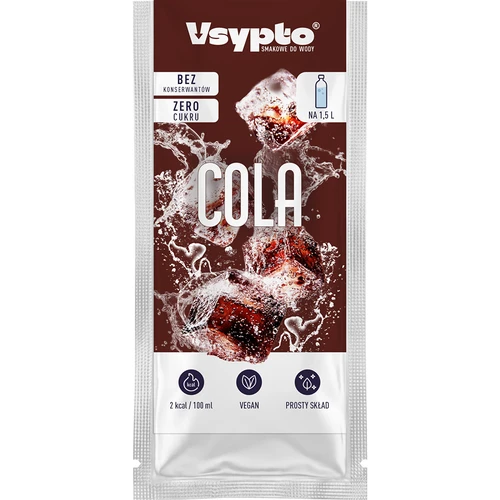 VSYPTO s kolovou príchuťou - ochucovací prášok do vody, 9 g - 2