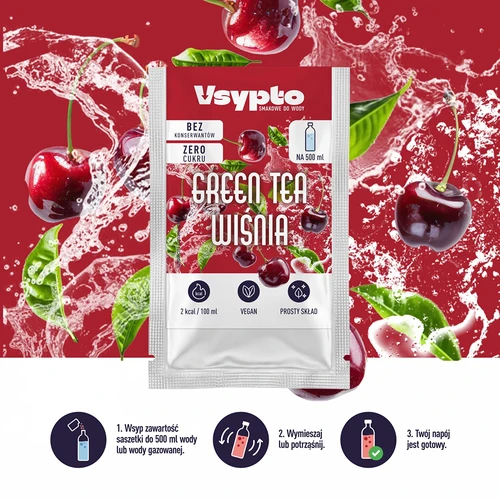 VSYPTO s príchuťou Green Tea Čerešňa, 3 g - 6