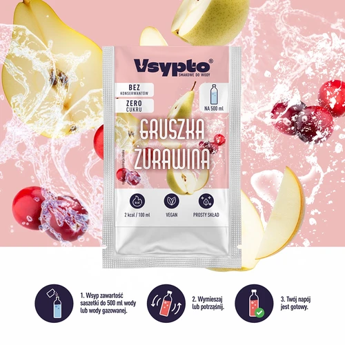 VSYPTO s príchuťou Hruška Brusnica, 3 g - 6