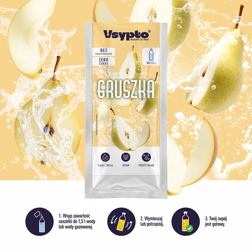 Vsypto s príchuťou hrušky, 9 g - 6
