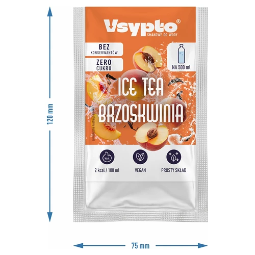 VSYPTO s príchuťou Ice Tea Broskyňa, 3 g - 4