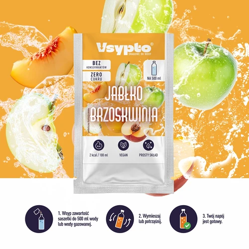 VSYPTO s príchuťou Jablko Broskyňa, 3 g - 6