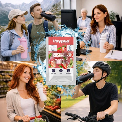 VSYPTO s príchuťou Jahoda Matcha, 3 g - 8