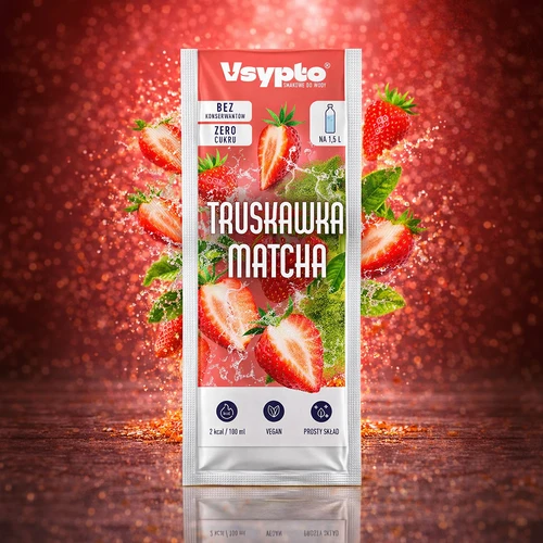 VSYPTO s príchuťou Jahoda Matcha, 9 g - 5
