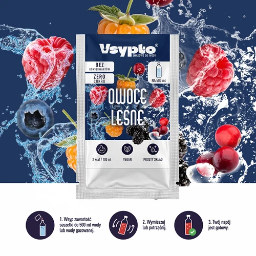 VSYPTO s príchuťou lesného ovocia, 3g - 6