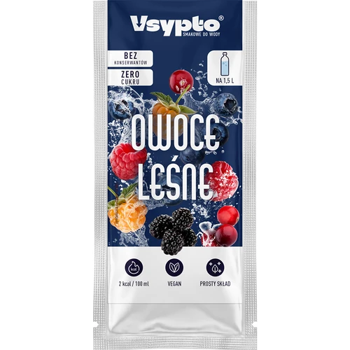 VSYPTO s príchuťou lesného ovocia, 9 g - 2