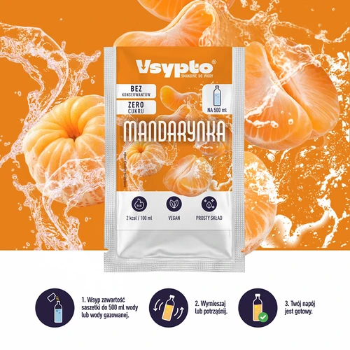 VSYPTO s príchuťou mandarínky, 3 g - 6