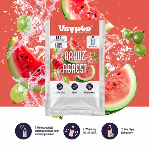 VSYPTO s príchuťou Melón Egreš, 3 g - 6