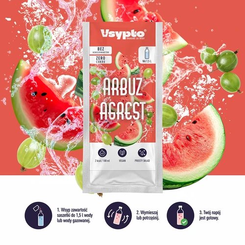 Vsypto s príchuťou vodný melón a egreš, 9 g - 6