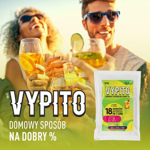 VYPITO 12%, sáčok na 18 drinkov - Citrón & limetka, 126 g - 6