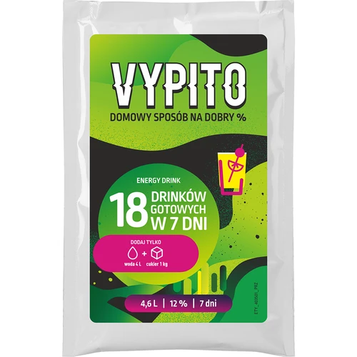 VYPITO 12%, sáčok na 18 drinkov - Energy drink, 126 g