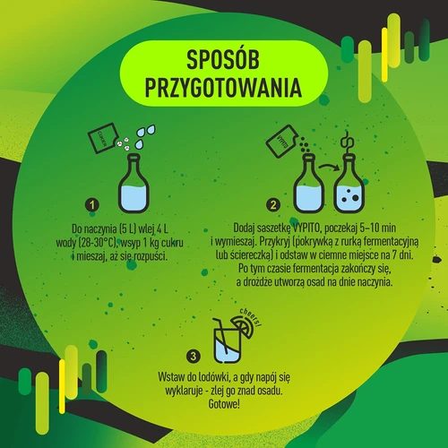 VYPITO 12%, sáčok na 18 drinkov - Energy drink, 126 g - 5