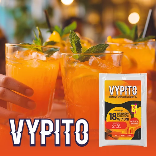 VYPITO 12 %, vrecúško na 18 drinkov - Mandarínka, 126 g - 6