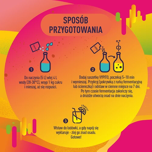 VYPITO 12 %, vrecúško na 18 drinkov – Multitropic, 126 g - 5