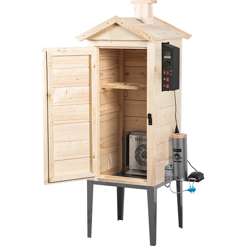Záhradná drevená údiareň 200 l – dragON Wood 100E s elektrickým vykurovacím modulom a riadiacou jednotkou - 2