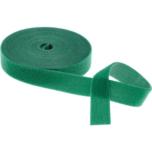 Záhradná páska na suchý zips, zelená, 15 mm x 5 m
