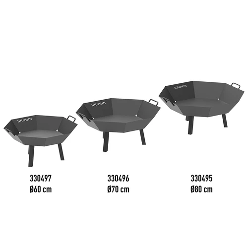 Záhradné ohnisko ø 70 cm - loftové - 21