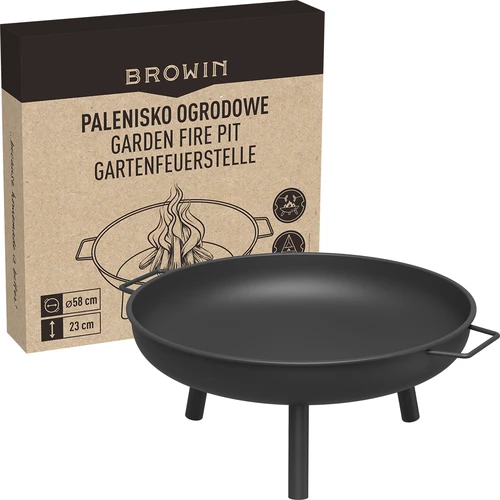 Záhradné ohnisko Ø58 cm, okrúhle, misa - 8