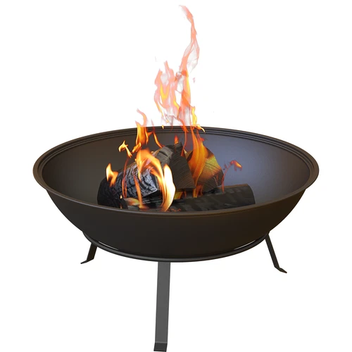 Záhradné ohnisko s roštom, Ø55 cm, okrúhle, misa - 6