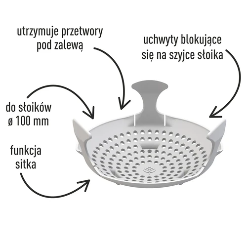 Závažie - sitko na zaváraniny, kvaseniny a ocot - do pohárov fi 100 - 3