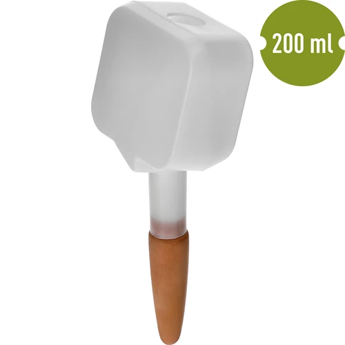 Zavlažovač pre rastliny - biela tabuľka s keramickou nožičkou, 200 ml - 2