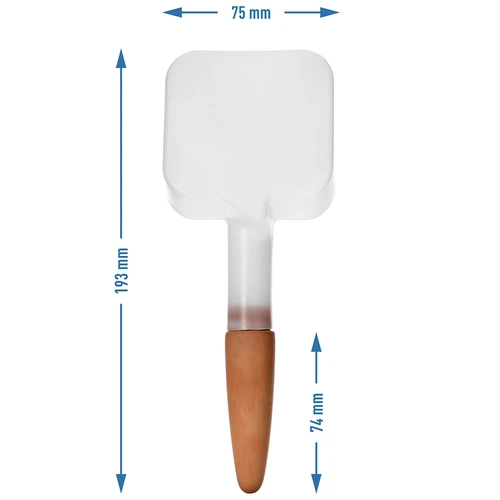 Zavlažovač pre rastliny - biela tabuľka s keramickou nožičkou, 200 ml - 5