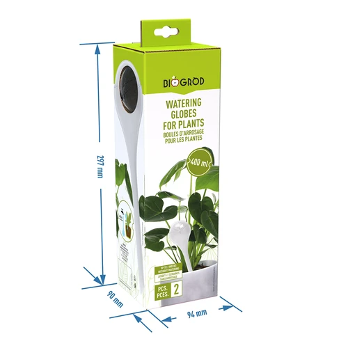 Zavlažovacie gule na rastliny, priehľadné, 400 ml, 2 ks - 6