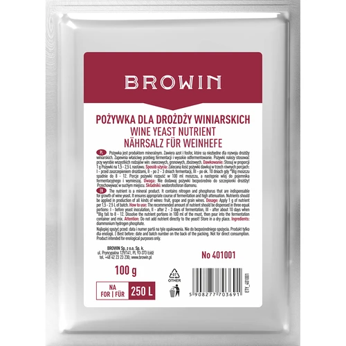 Živná pôda pre vínne kvasinky, 100 g