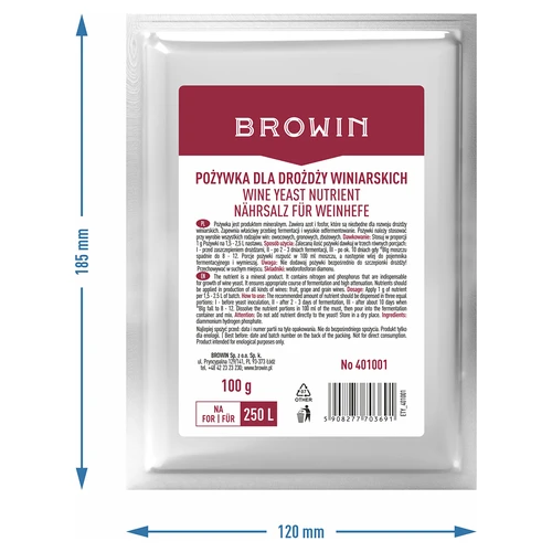 Živná pôda pre vínne kvasinky, 100 g - 2